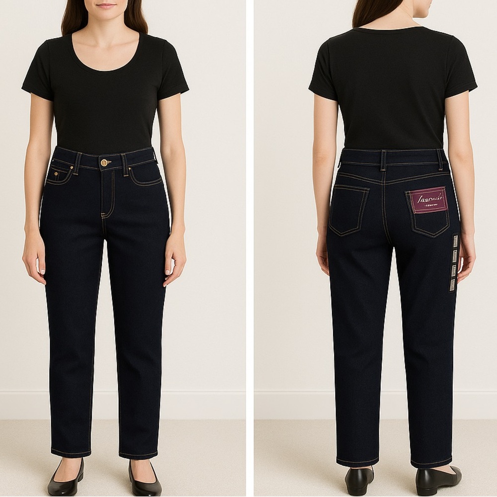 Gloria Vanderbilt Amanda Blue DARK WASH JEANS NWT SIZE 18